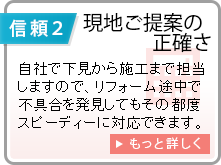 現地ご提案の正確さ